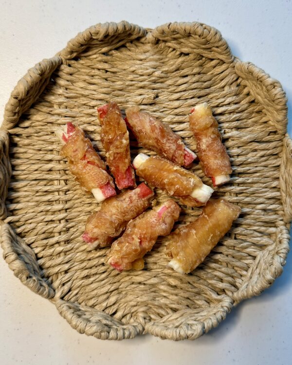 “Surimi” Crab Wrapped In Chicken